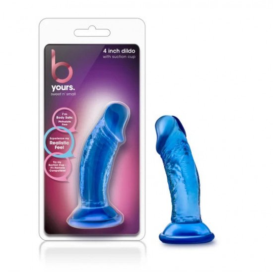 Blush B Yours Sweet N' Small 4 Inch Dildo (Blue)