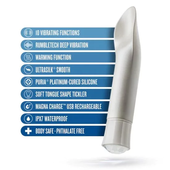 Blush Oh My Gem 6.5 Inch Warming Clitoral Vibrator Blush Oh My Gem 6.5 Inch Warming Clitoral Vibrator