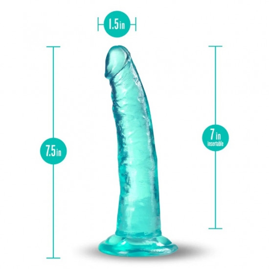 Blush B Yours Plus 7.5-inch long dildo (cyan)