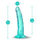 Blush B Yours Plus 7.5-inch long dildo (cyan)