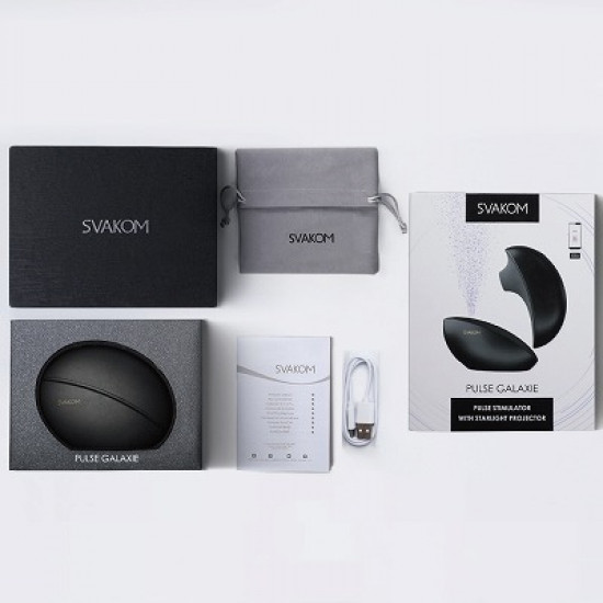 Svakom Pulse Galaxie Suction Vibrator (Black)