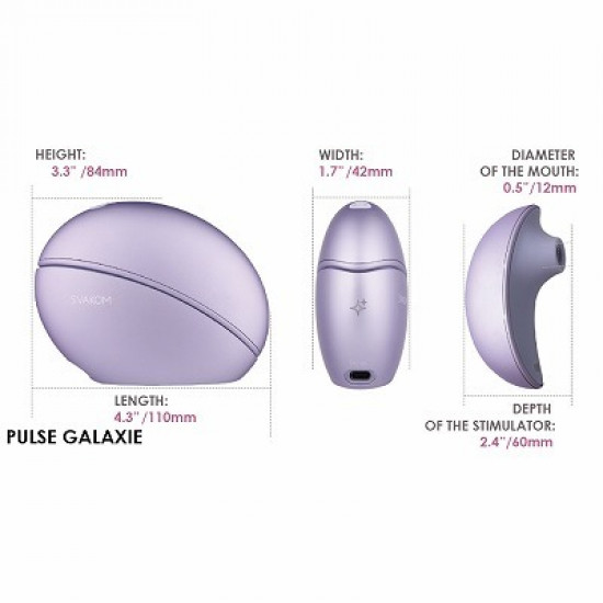 Svakom Pusle Galaxie Suction Vibrator (Lilac)