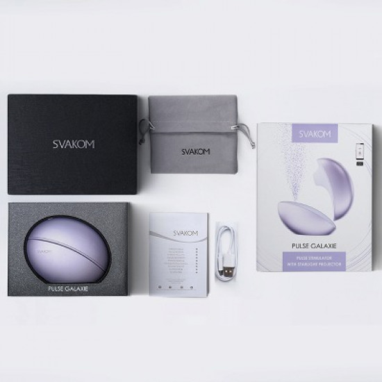 Svakom Pusle Galaxie Suction Vibrator (Lilac)